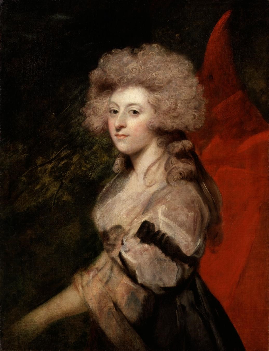 Sir Joshua Reynolds, Maria Anne Fitzherbert (née Smythe), 1788, oil on canvas, National Portrait Gallery, London.