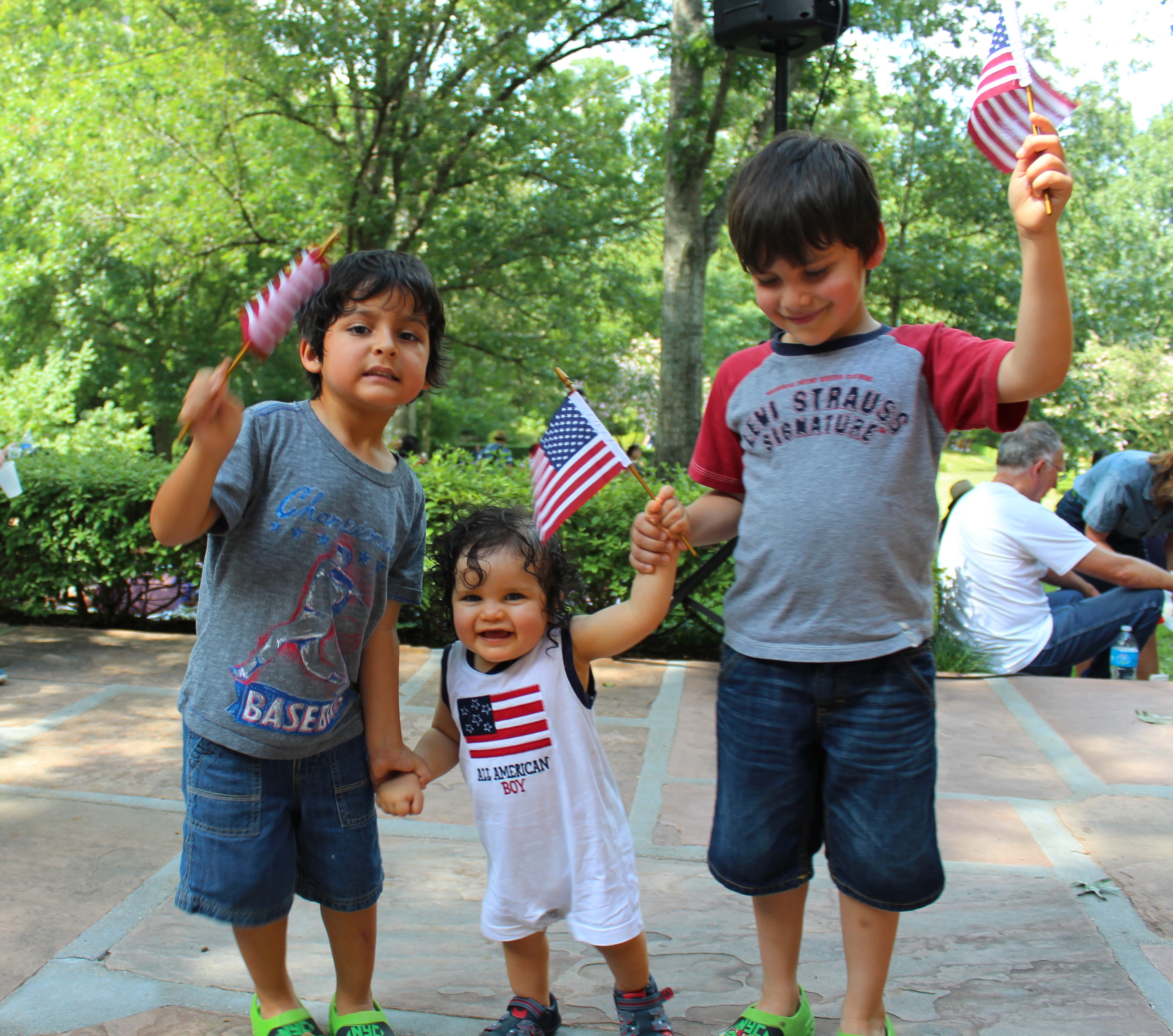 july 4 bayou bend blog post - kids at celebration