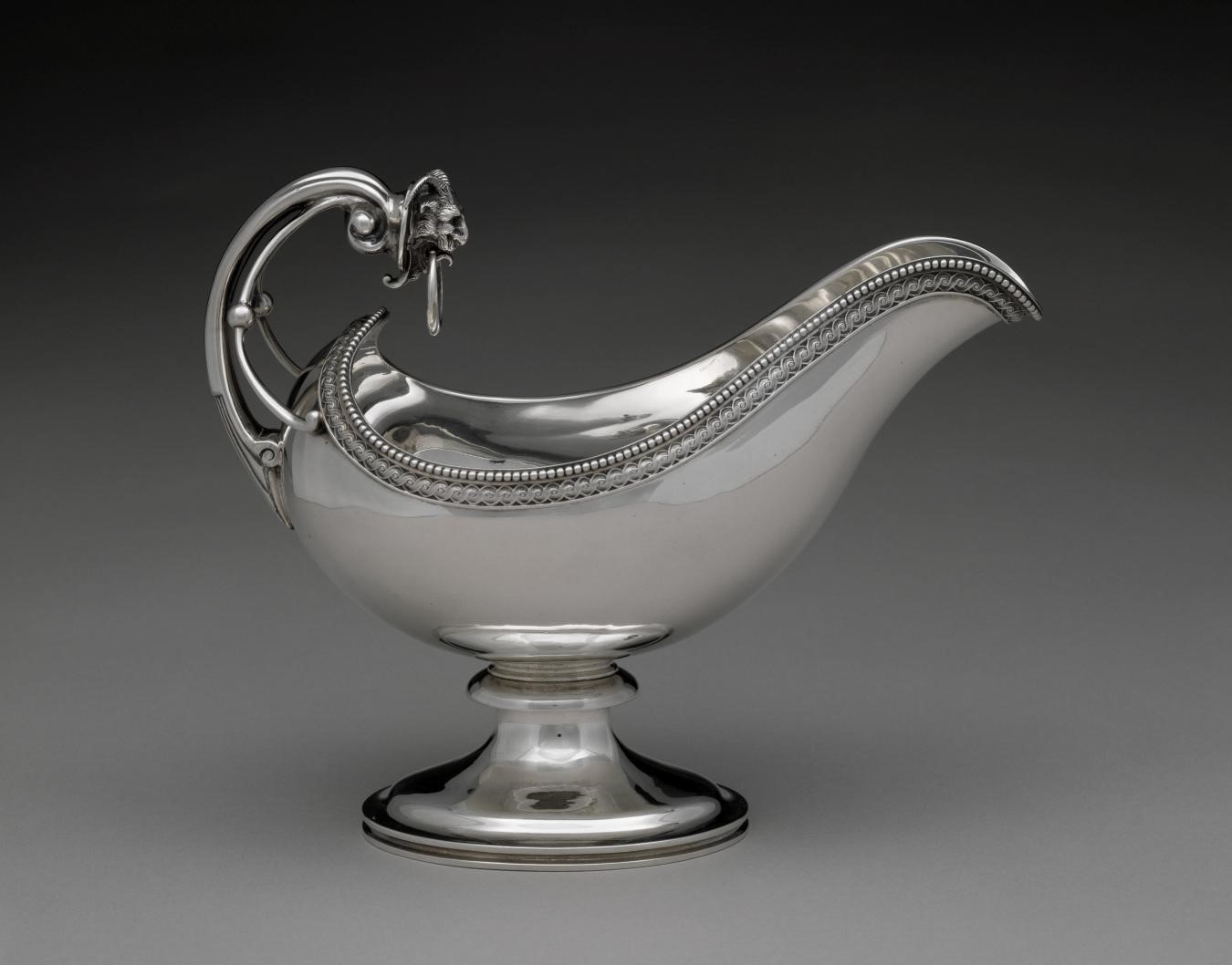 J. E. Caldwell & Co., Sauceboat, 1860–75, silver, the Bayou Bend Collection