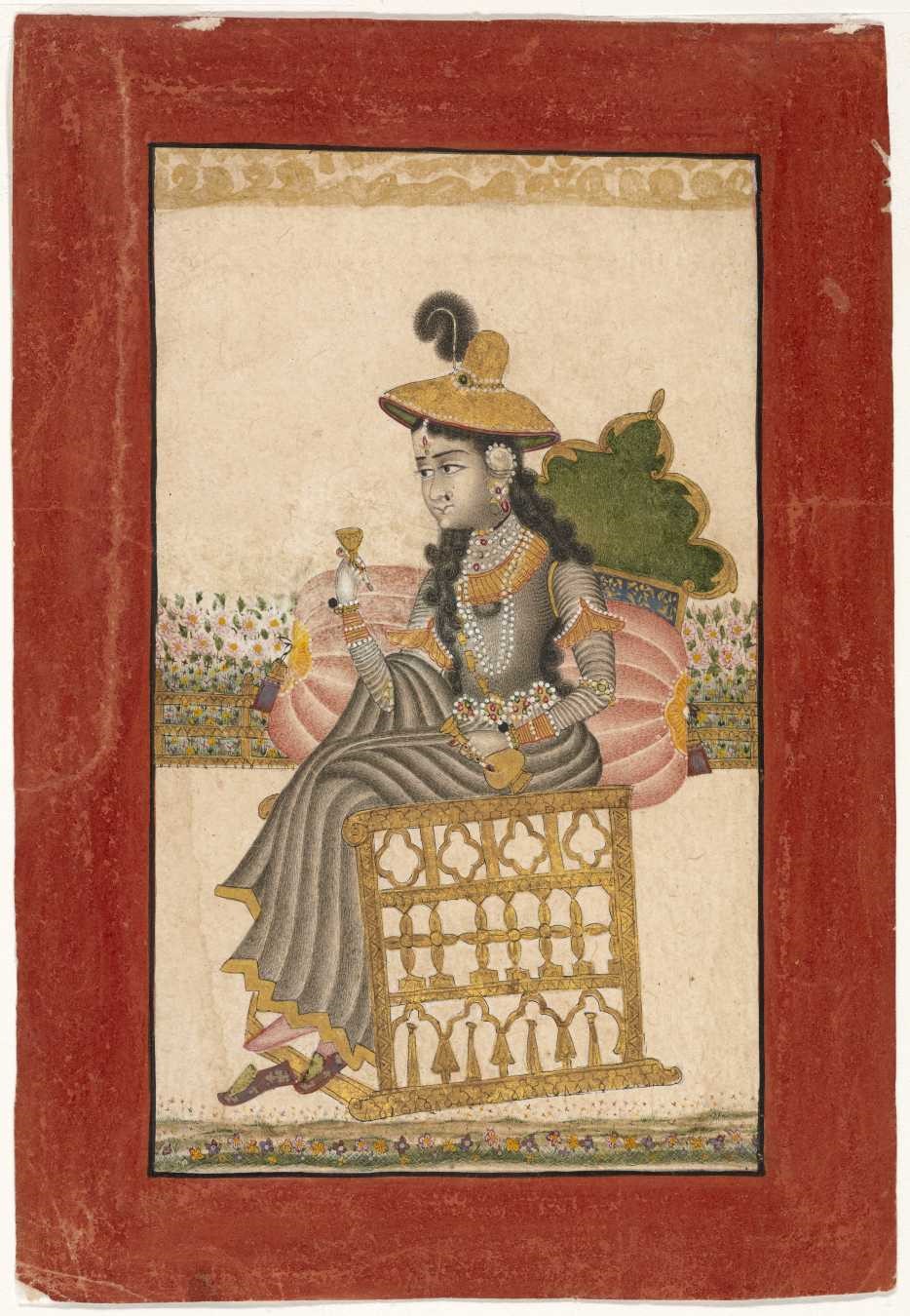 Indian, A Bejeweled Lady, 1690–1720