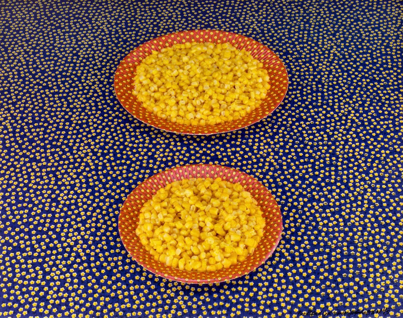 Sandy Skoglund, Two Plates of Corn