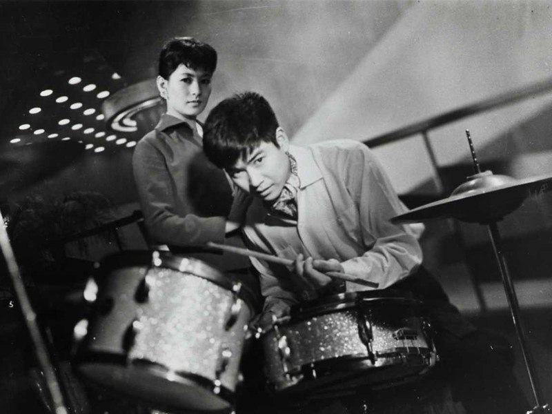 A young ruffian aspires to be a drummer in Tokyo’s Ginza jazz world in The Stormy Man, screening on Saturday, June 23.