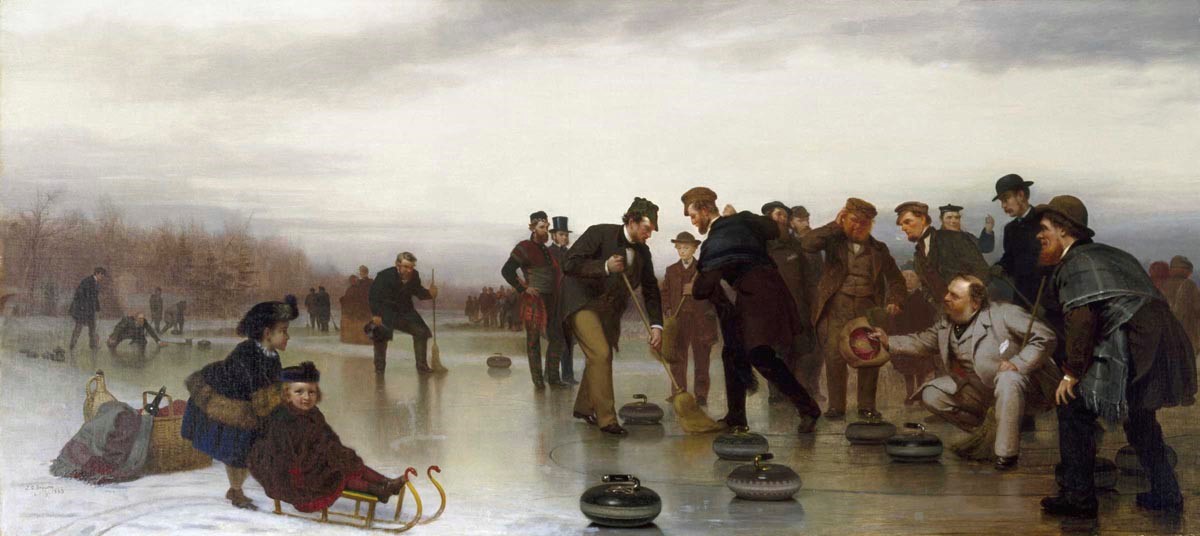 John George Brown, Curling;—A Scottish Game, at Central Park, 1862