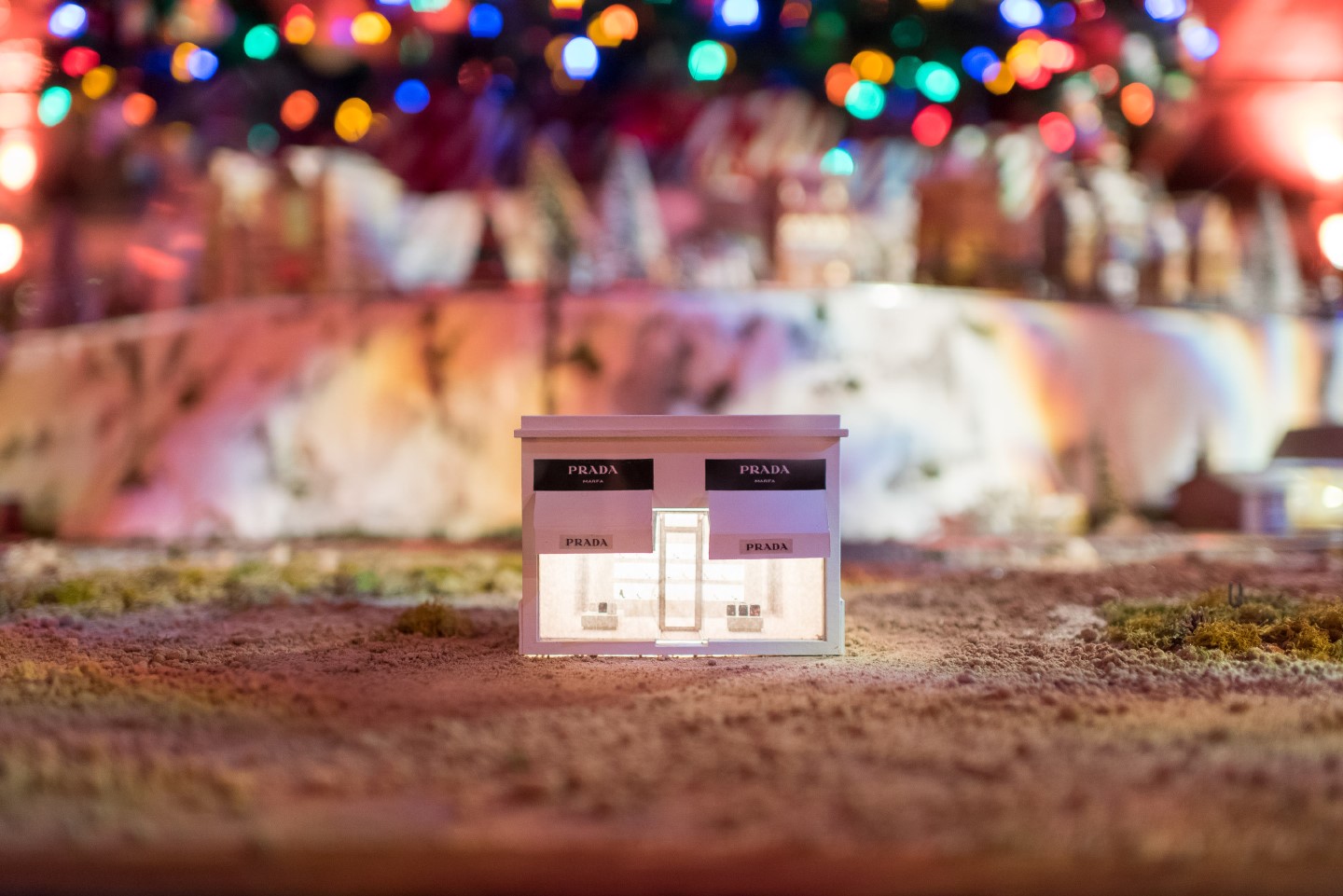 Among the additions to this year’s Christmas Village at Bayou Bend are Texas-inspired updates to the model train set, handcrafted by conservators Steve Pine and Trevor Boyd, with the help of other MFAH staff members.