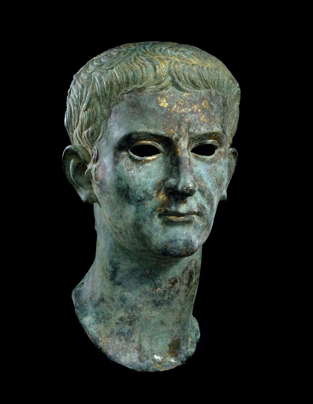 Roman, Imperial Portrait of the Emperor Caligula, God and Ruler, 37–41 AD