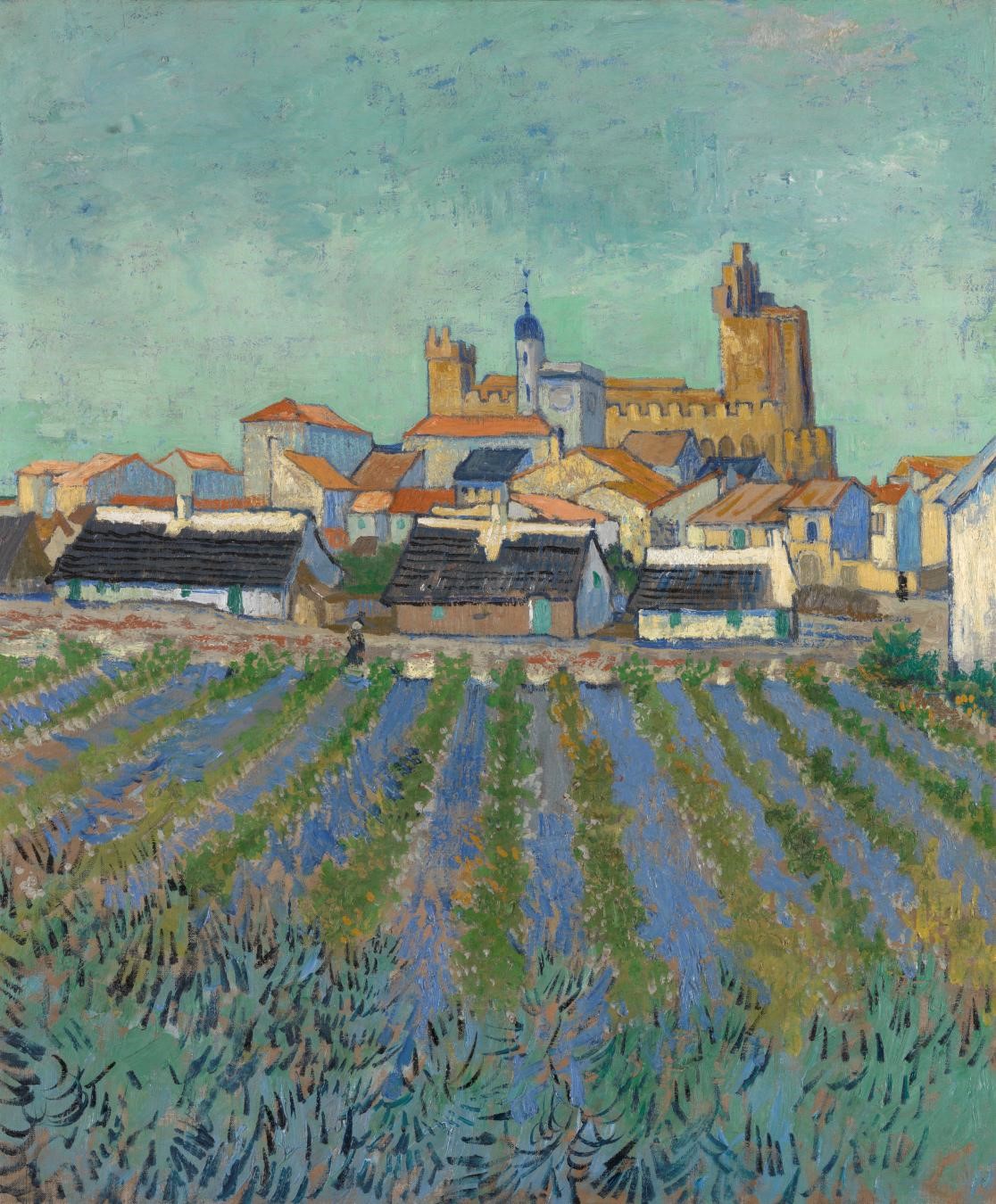 Vincent van Gogh, View of Saintes-Maries-de-la-Mer, June 1888, oil on canvas, Kröller-Müller Museum, Otterlo. © Kröller-Müller Museum