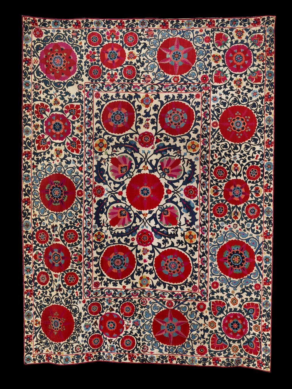 Uzbek, Shakhrisyabz Suzani, c. 1800