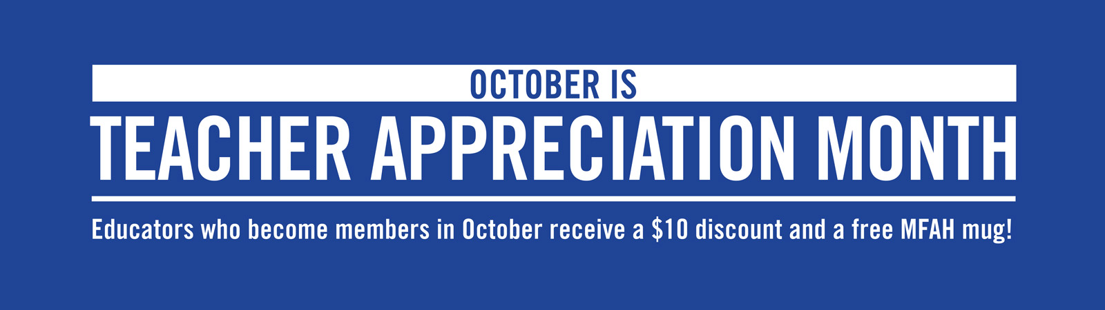 October is Teacher Appreciation Month!