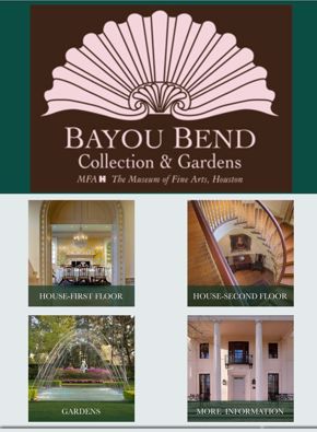 Bayou Bend Mobile Tour | home screen