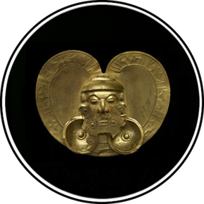 Calima, Colombia, Pectoral with Face, 200 BC–1300 AD, gold