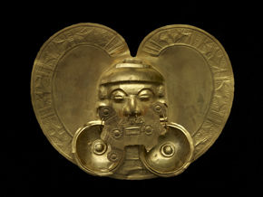 Calima, Colombia, Pectoral with Face, 200 BC–1300 AD, gold