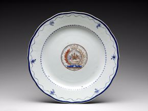 Chinese, Plate, c. 1790, porcelain