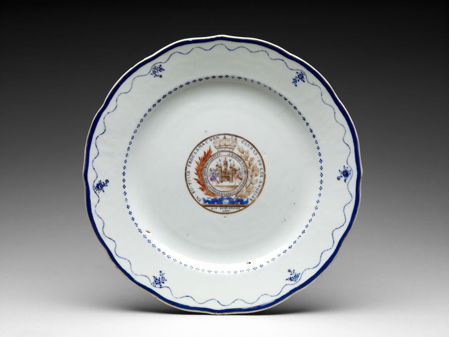 Chinese, Plate, c. 1790, porcelain