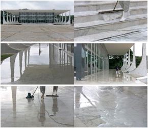 Clarissa Tossin, White Marble Everyday, 2009, two-channel video