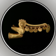 Colombia, Bird Finial with Beak Ornaments, 200 BC–1000 AD, gold alloy