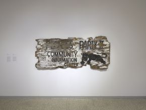 Jamal Cyrus, Replica of a Lost Original (After 2007), 2018, acrylic on wood
