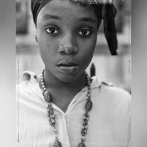 Dawoud Bey, A Girl with a Knife Nosepin, Brooklyn, NY, 1990, inkjet print