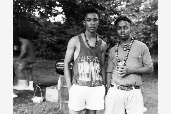 Dawoud Bey, Two Boys in Prospect Park, 1990, gelatin silver print