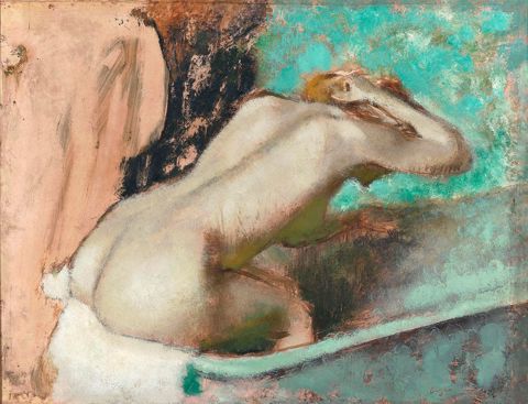 Degas - Woman seated on the edge of the bath