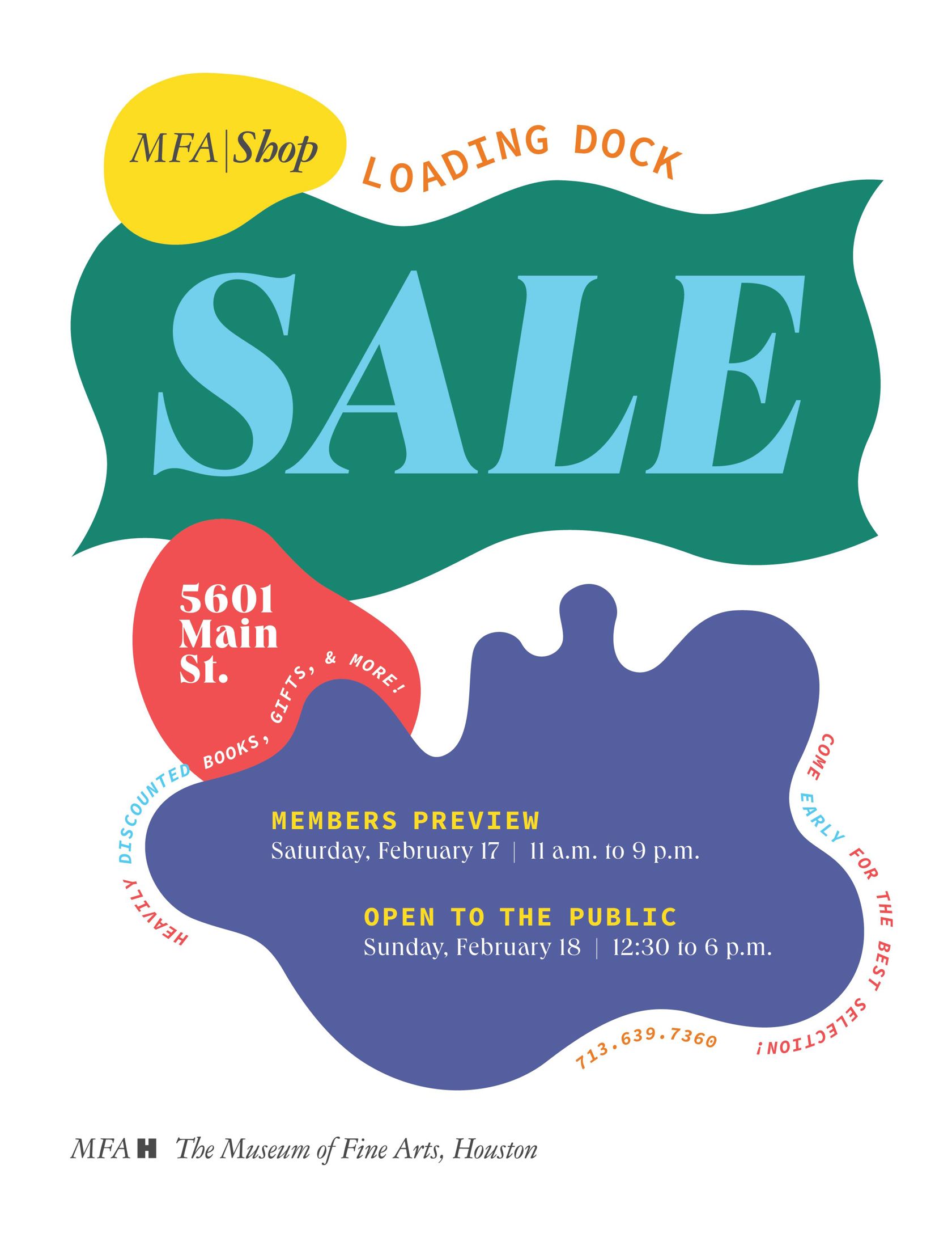 Members Preview Loading Dock Sale at the MFA Shop (Saturday, February