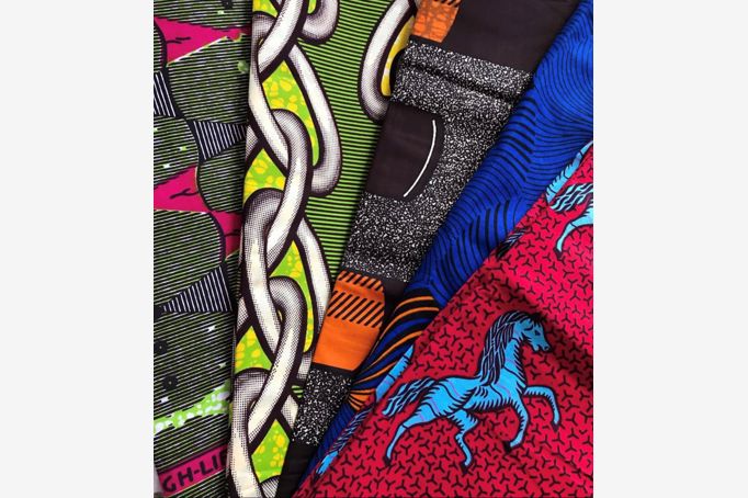 Fabrics from the Fahari Bazaar Collection.