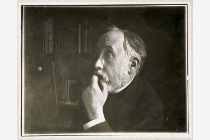 FOR BLOG POST ONLY - Degas self-portrait in library