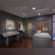 Installation view of the Albert and Ethel Herzstein Gallery for Judaica.