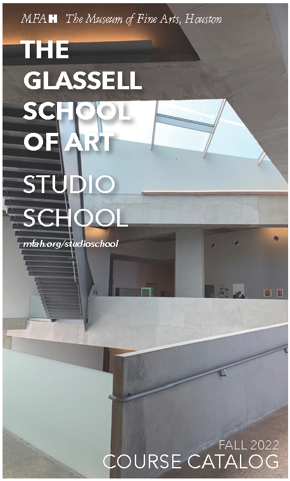 Glassell Studio School Fall 2022 Catalog Cover