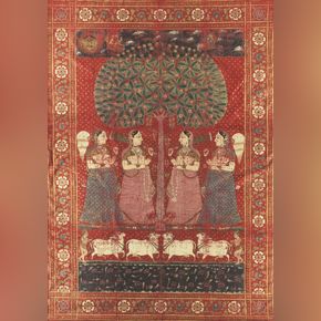 Golconda Picchwai, Pichwal, 18th century, painted textile