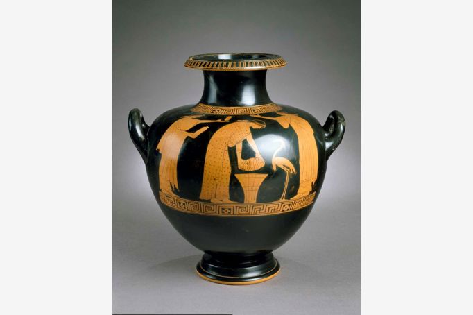 Greek - Hydria with Domestic Scene