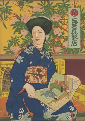 Hashiguchi Goyō, “This Beauty” Poster for Mitsukoshi, 1911, color lithograph