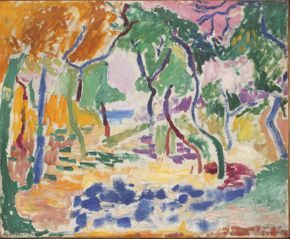 Henri Matisse, Landscape at Collioure (Study for “The Joy of Life”), 1905, oil on canvas