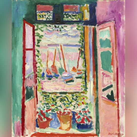 Henri Matisse, Open Window, Collioure, 1905, oil on canvas