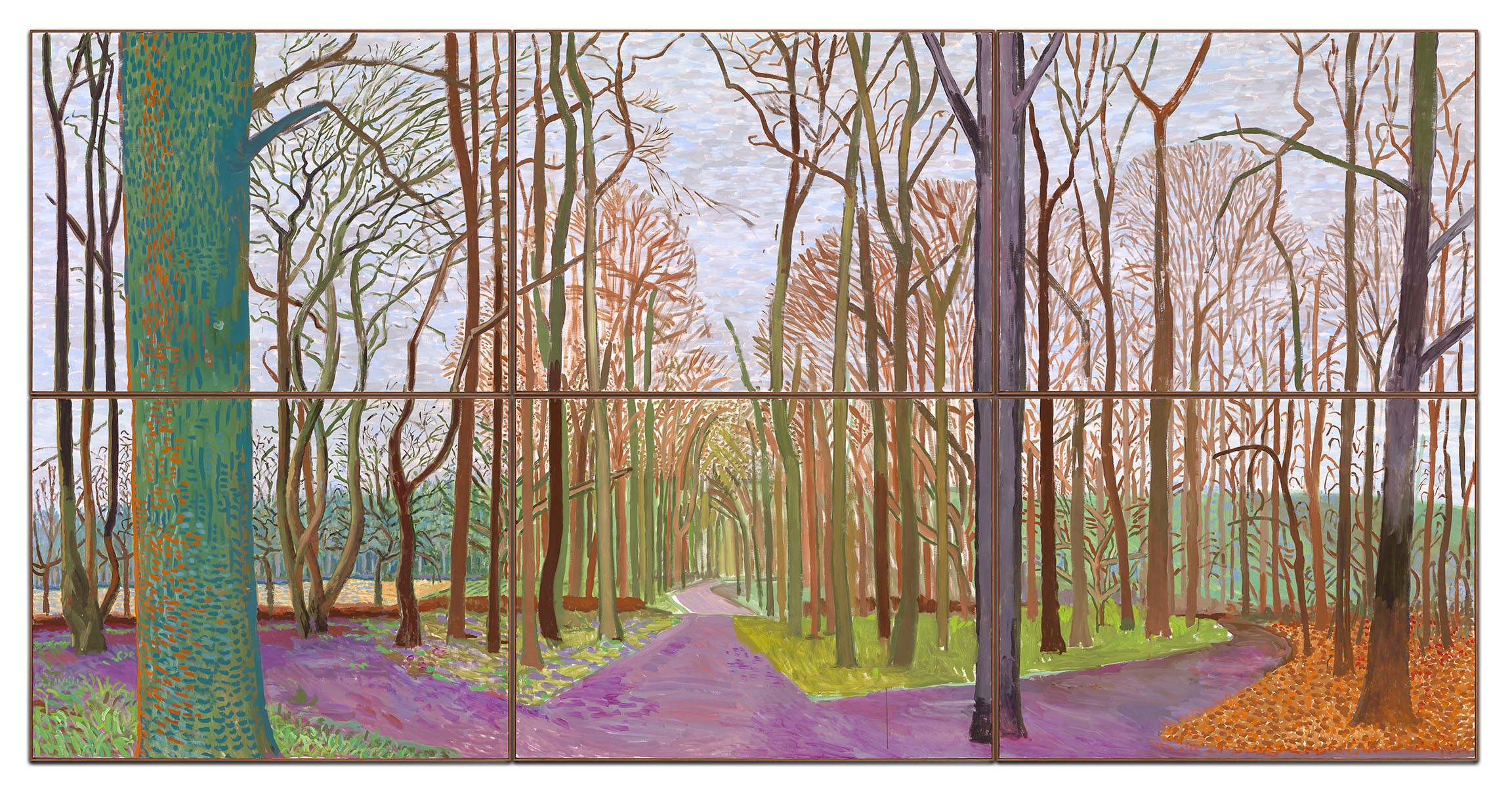 Леса 21 век. Дэвид Хокни пейзажи. Картины пейзажи Дэвид Хокни. David Hockney пейзаж. Дэвид Хокни пейзажи деревья.