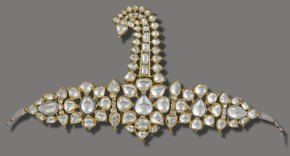 India, Sarpech (Turban Jewel), early 18th century, gold, silver, diamonds, and enamel