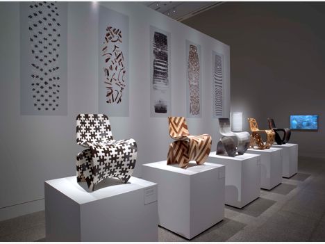 Installation view of Joris Laarman Lab: Design in the Digital Age - Makerchairs