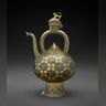 Iran, Ewer, 1607–08, brass; cast, engraved, and inlaid with black compound