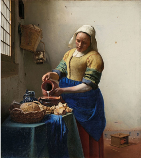 Johannes Vermeer, The Milkmaid, c. 1660, oil on canvas
