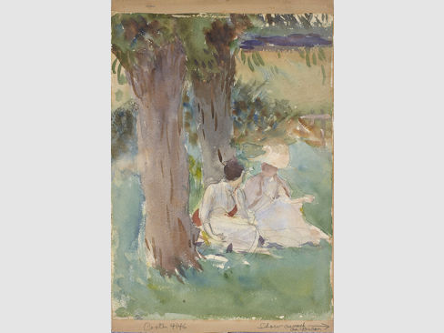John Singer Sargent, Under the Willows, Miss Priestly and Mrs. Ormond, 1888