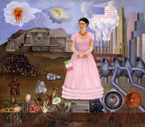 Kahlo - Self-Portrait on Border Line between Mexico and the United States