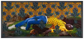 Kehinde Wiley, Femme Piquée par un Serpent (Mamadou Gueye), 2022, oil on canvas
