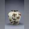 Korean - Jar with Design of Bamboo and Plum Trees