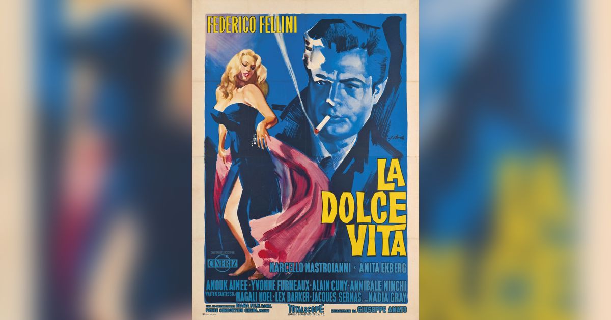 Fellini's La Dolce Vita Poster ✓ – Poster Museum