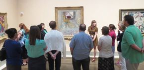 lta learning through art teacher workshop in beck galleries 