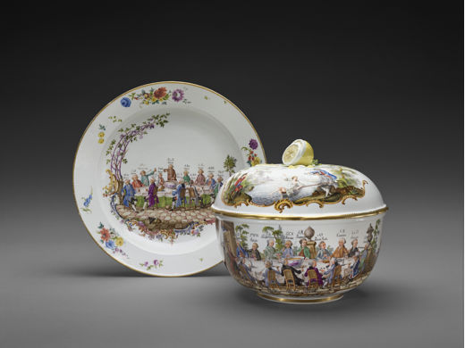 Manufactured by Meissen Porcelain Manufactory, Punch Bowl with Cover, c. 1765–1770