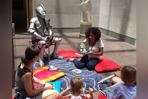 Max the Knight at storytime