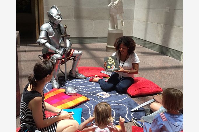 Max the Knight at storytime