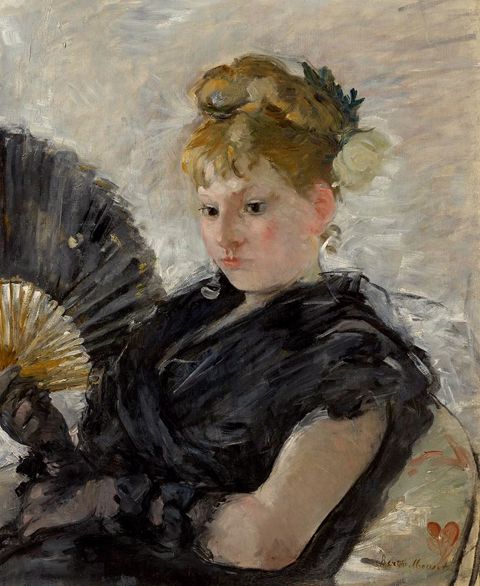 Morisot - Woman with a Fan (Femme à l’éventail)