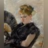 Morisot - Woman with a Fan (Femme à l’éventail)