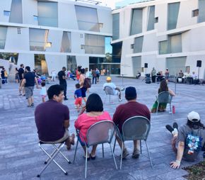 Music on the Plaza - band on Brown Foundation Inc. Plaza / at Glassell